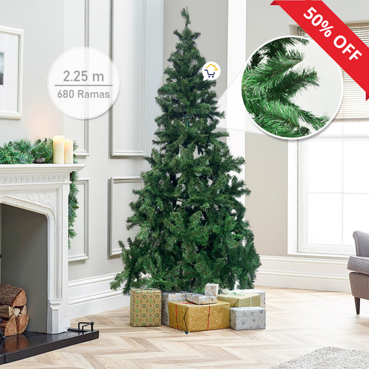 Árbol Navidad 2.25m 680 Ramas FEXTON225