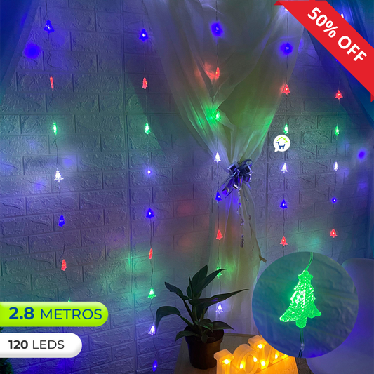 Cortina Arboles Navideños 2.8 M Navidad