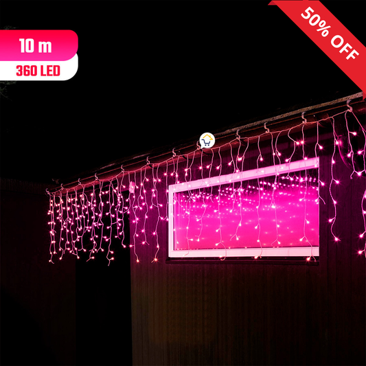 Cortina Intercalada 10m Navidad LED360