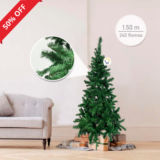 Árbol Navidad 1.50m 240 Ramas Fexton150